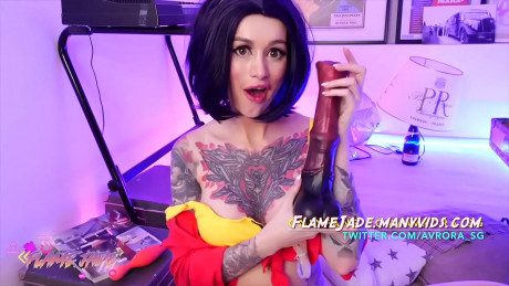Flame Jade Faye Valentine Cosplay Enjoys Horse Xvideos