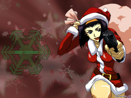 Christmas Cowboy Bebop Faye Valentine Jpeg Artifacts Santa Costume Konachan Com Konachan Anime