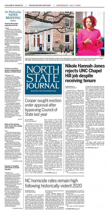 North State Journal Vol 6 Issue 19 By North Journal