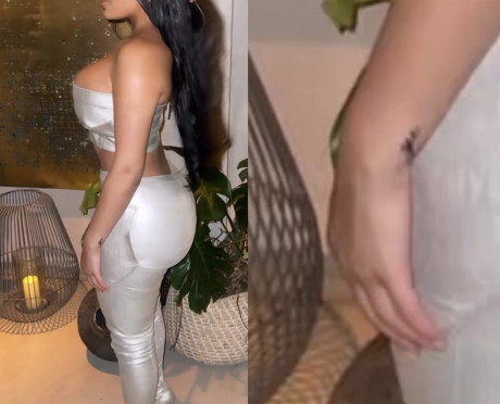 Competing With Pete Davidson Kanye West S Girlfriend Seemingly Gets Ye Tattoo On Celebritytalker