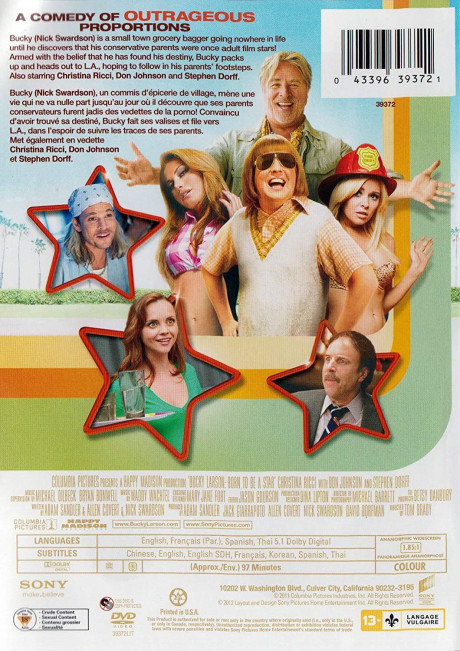Amazon Com Bucky Larson Born To Be A Star Nick Swardson Christina Ricci Don Johnson Stephen Dorff Ido Mosseri Tom Brady Adam Sandler David Dorfman Jack Giarraputo Allen Movies