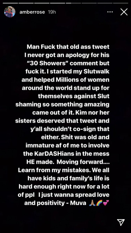 Amber Rose Walks Back Old Tweet About The Kartrashians Amid Ex Kanye West S Drama With Celebritytalker