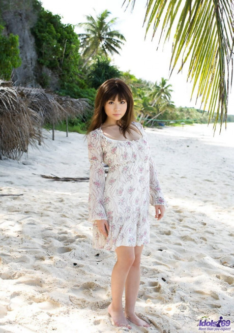 Sexy Japanese Girl Aya Hirai Gets Naked On A Tropical Beach During At Sex