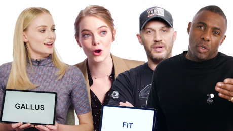 Watch Idris Elba Sophie Turner Tom Hardy Teach You The Best British Slang Slang Vanity