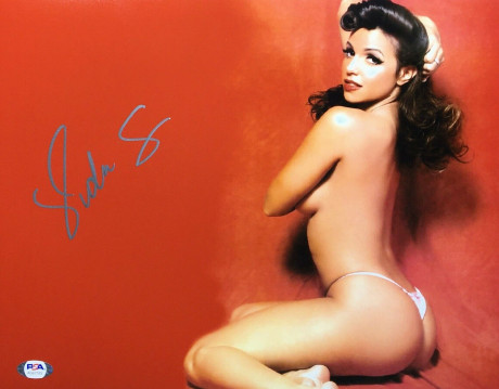 Vida Guerra Signed 11x14 Photo Playboy Model Psa Ah67183 Authentics