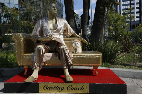 Harvey Weinstein Casting Couch Statue Debuts Pre Wltx